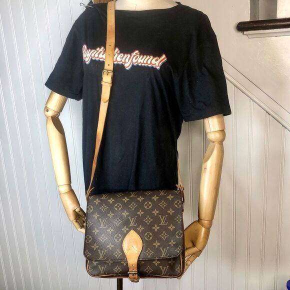 LOUIS VUITTON Cartouchiere GM Monogram Crossbody Shoulder Bag Authentic SL0941 - Picture 7 of 16